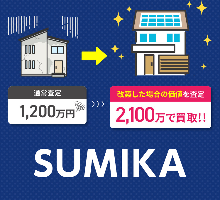 通常査定 1,200万円 改築した場合の価値を査定 2,100万で買取！！ あきやっと AKIYATTO